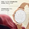 Carlington Big Dial Women’s Watch with Stainless Steel Mesh Strap, Adjustable Clasp and Water Resistant Body(Silver/Rose Gold/Black Dial) | Rakhi Gift | Gift for Sister | Gift for Girls - Image 2