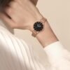 Carlington Big Dial Women’s Watch with Stainless Steel Mesh Strap, Adjustable Clasp and Water Resistant Body(Silver/Rose Gold/Black Dial) | Rakhi Gift | Gift for Sister | Gift for Girls - Image 3