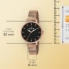 Carlington Big Dial Women’s Watch with Stainless Steel Mesh Strap, Adjustable Clasp and Water Resistant Body(Silver/Rose Gold/Black Dial) | Rakhi Gift | Gift for Sister | Gift for Girls - Image 4